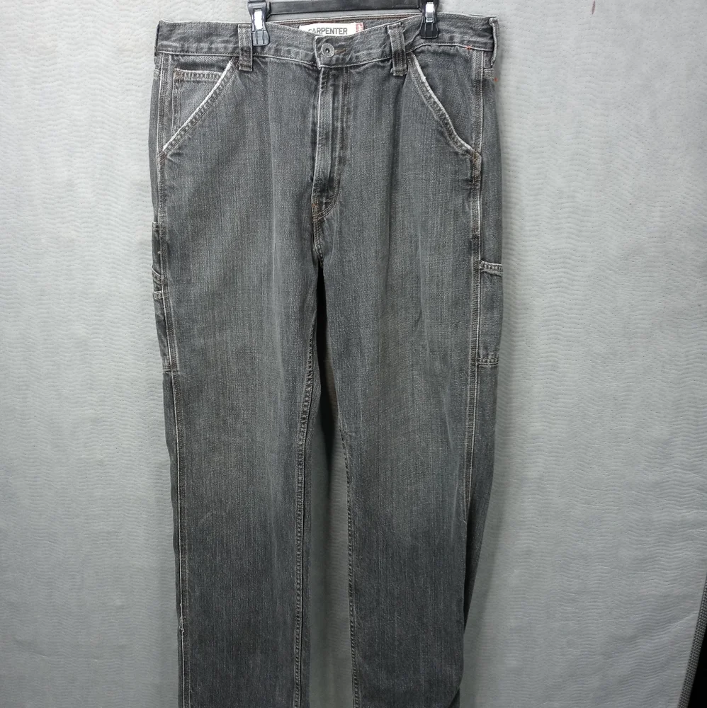 Levi's men's grey loose straight carpenter jeans. Sz 34x34. M102pm